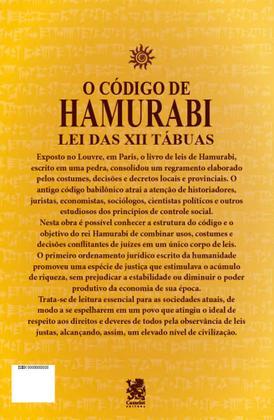 Imagem de Livro - O Código de Hamurabi - Lei das XII Tábuas