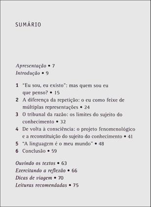 Imagem de Livro - O sujeito do conhecimento