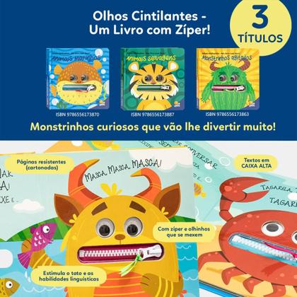 Imagem de Livro - Olhos Cintilantes - Um livro com Zíper: Monstrinhos agitados