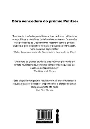 Imagem de Livro - Oppenheimer (O livro que deu origem ao filme de Christopher Nolan)