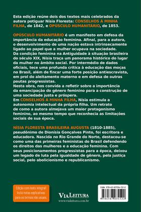 Imagem de Livro - Opúsculo humanitário e Conselhos à minha filha - Nísia Floresta (LEITURA OBRIGATÓRIA FUVEST)