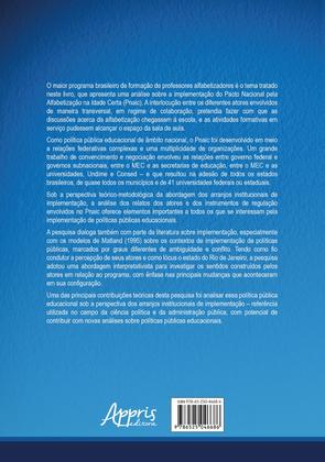 Imagem de Livro - Pacto pela alfabetização