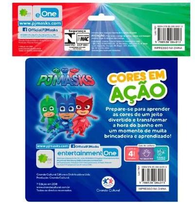 Imagem de Livro para banho -  pj masks cores em ação  84013 - ciranda cultural 