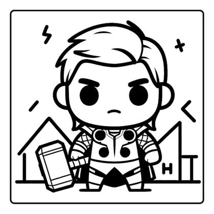 Imagem de Livro Para Colorir Bobbie Heróis Capa Dura Compartilhar Emoldurar Encadernado Bob God Original