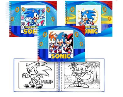 Imagem de Livro Para Colorir Bobbie Sonic Capa Dura Compartilhar Emoldurar Encadernado Bob God Original