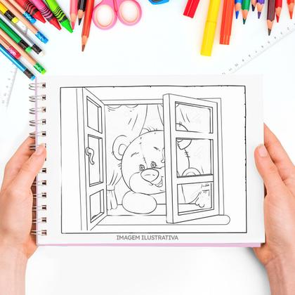 Imagem de Livro Para Pintura Divertido Colorir Adultos Criança Arte Criativo