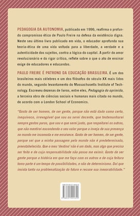 Imagem de Livro - Pedagogia da autonomia