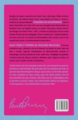 Imagem de Livro - Pedagogia da solidariedade