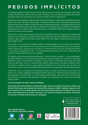 Imagem de Livro - PEDIDOS IMPLÍCITOS - 1ª ED - 2020