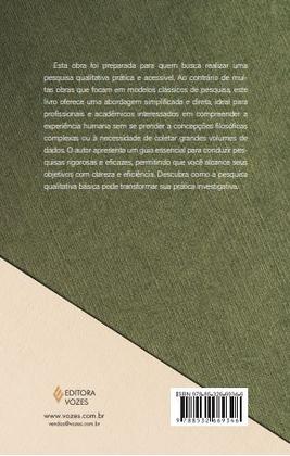 Imagem de Livro - Pesquisa qualitativa básica