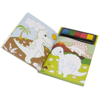 Imagem de Livro - Pintando com os Dedos: Dinossauros