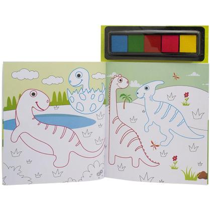 Imagem de Livro - Pintando com os Dedos: Dinossauros