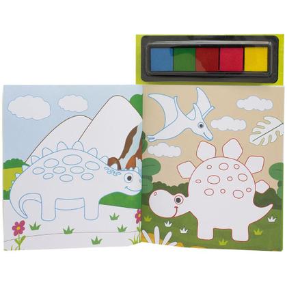 Imagem de Livro - Pintando com os Dedos: Dinossauros