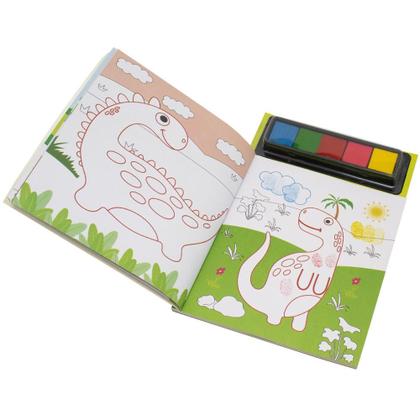 Imagem de Livro - Pintando com os Dedos: Dinossauros