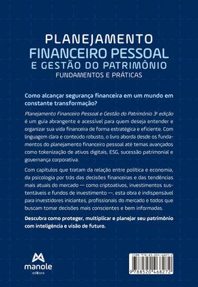 Imagem de Livro - Planejamento financeiro pessoal e gestão do patrimônio