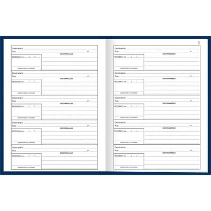 Imagem de Livro Protocolo de Correspondência 1/4 - 104 Folhas 153X216MM - Pacote com 5 Unidades