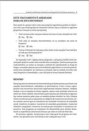 Imagem de Livro - Protocolo Unificado para Tratamento Transdiagnóstico de Transtornos Emocionais