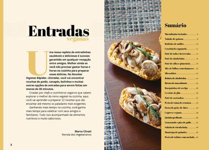 Imagem de Livro - Receitas Veganas Rápidas - Entradas - 22 Receitas