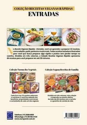 Imagem de Livro - Receitas Veganas Rápidas - Entradas - 22 Receitas
