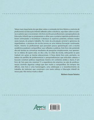 Imagem de Livro - Relatos e vivências de profissionais na educação infantil:
