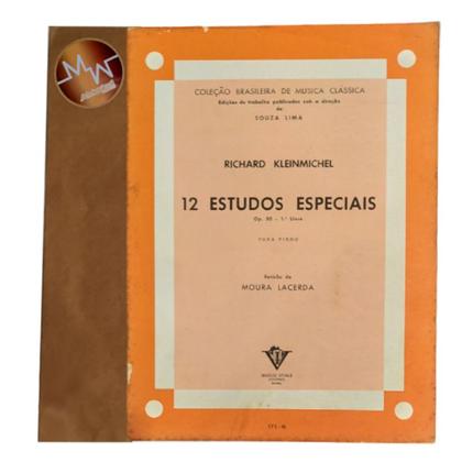 Imagem de Livro richard kleinmichel 12 estudos especiais op. 50 1 livro para piano rev. moura lacerda (estoque antigo) -  IRMÂOS VITALE
