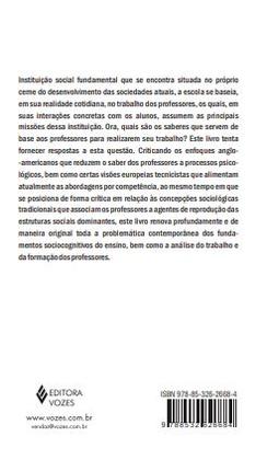 Imagem de Livro - Saberes docentes e formação profissional