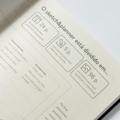 Imagem de Livro - Sketch & Planner - Coracao Em Chamas