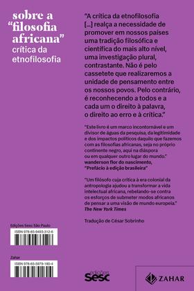 Imagem de Livro - Sobre a “filosofia africana”