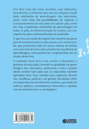 Imagem de Livro - Sobre notas escolares