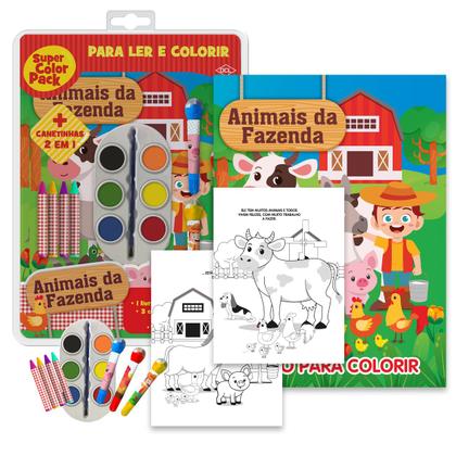 Imagem de Livro - Super Color Pack - Animais da Fazenda