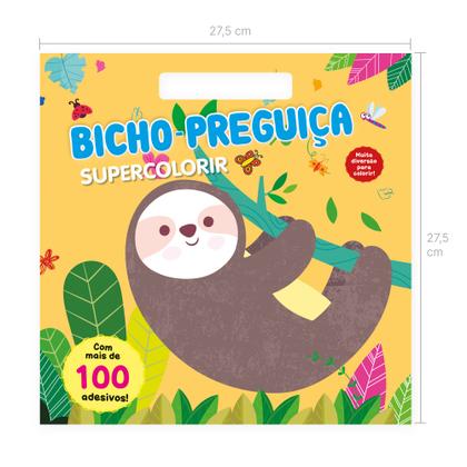 Imagem de Livro - Supercolorir - Bicho-preguiça: Crie e Encante com Mais de 100 Adesivos