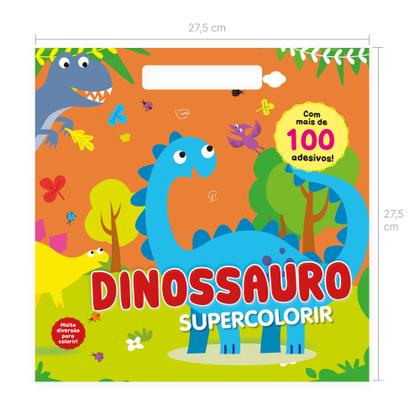 Imagem de Livro - Supercolorir - Dinossauro: Crie e Encante com Mais de 100 Adesivos Mágicos