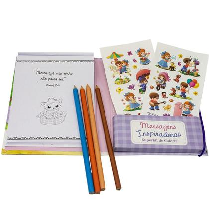 Imagem de Livro - Superkit Encantado para colorir e inspirar (Estrela Guia)