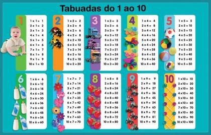 Imagem de Livro - Tabuadas com Adesivos (Capa Amarela)