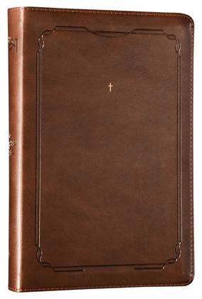 Imagem de Livro - The Purpose Book: Bíblia Sagrada, A21, Capa luxo marrom, Cruz