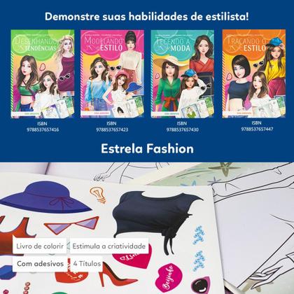 Imagem de Livro - Top Fashion - Colorindo com Estilo: Tecendo a Moda