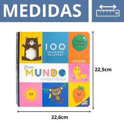 Imagem de Livro Toque e Sinta: Meu Mundo Maravilhoso - As 100 Primeiras Palavras - Todolivro