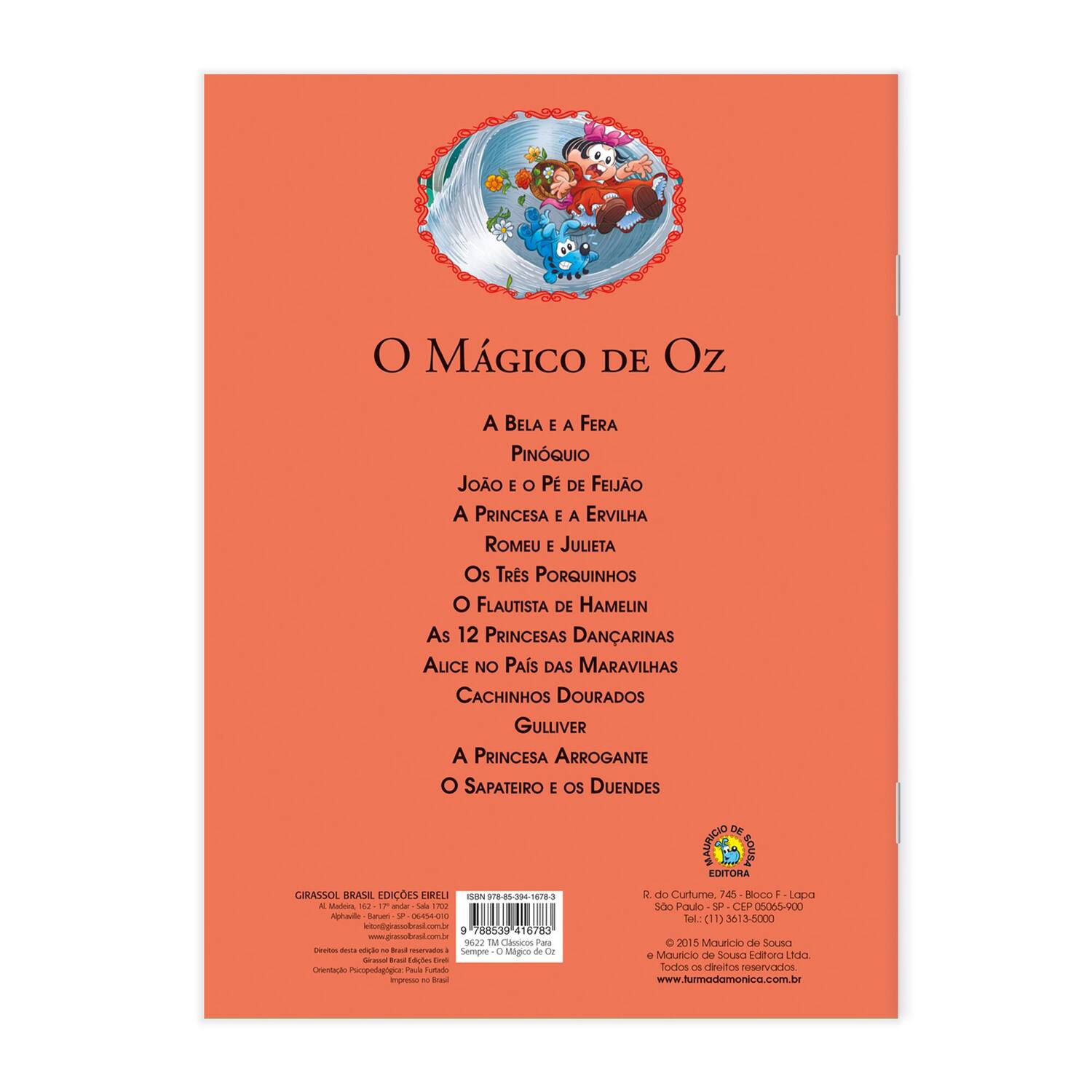 Imagem de Livro - Turma da Mônica - Clássicos para Sempre - O Mágico de Oz