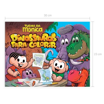 Imagem de Livro - Turma da Mônica - Dinossauros para colorir