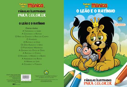 Imagem de Livro - Turma da Mônica - Fábulas Ilustradas para Colorir - O Leão e o Ratinho