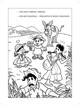 Imagem de Livro - Turma da Mônica - Lendas Brasileiras para Colorir - Mula sem Cabeça