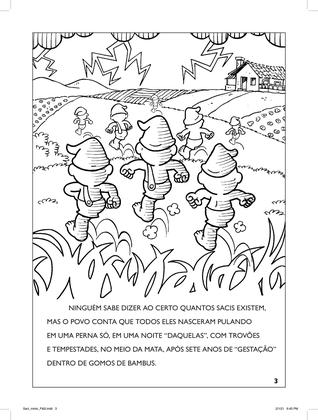 Imagem de Livro - Turma da Mônica - Lendas Brasileiras para Colorir - Saci