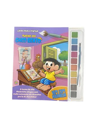 Imagem de Livro - Turma da Mônica Livro para Pintar com Aquarela - Chico Bento