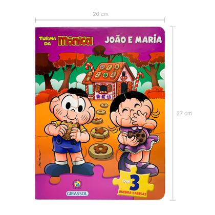 Imagem de Livro - Turma da Mônica Livro Quebra-Cabeças - João e Maria