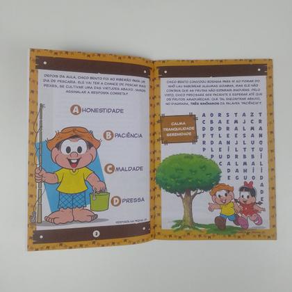 Imagem de Livro - Turma do Chico Bento Livro de Atividades com Adesivos - Paciência