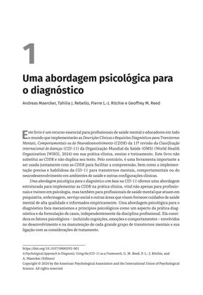 Imagem de Livro - Uma Abordagem Psicológica Para o Diagnóstico com Base na CID-11