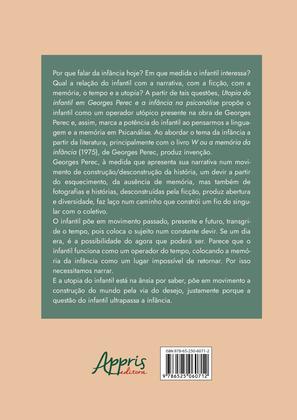 Imagem de Livro - Utopia do Infantil em Georges Perec e a Infância na Psicanálise