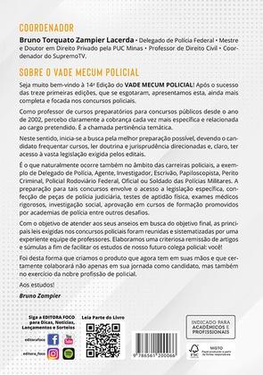 Imagem de Livro - Vade Mecum Policial - Legislação Selecionada Para Carreiras Policiais - 14 ª Ed - 2024