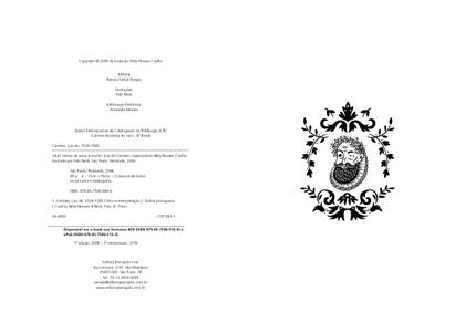 Imagem de Livro - Versos de amor e morte
