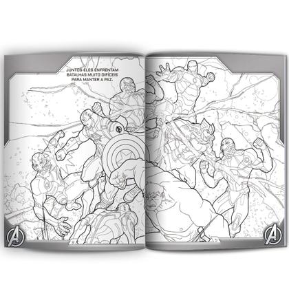 Imagem de Livro - VINGADORES LER E COLORIR COM LAPIS